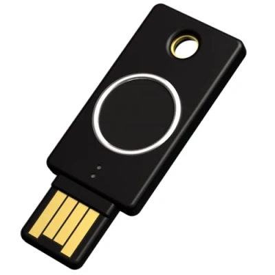 Image de Clé de sécurité YUBICO YubiKey Bio FIDO Edition USB A Empreinte digitale Compatible Windows et macOS