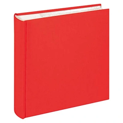 Image de Walther Design Album photo rouge 200 photos 10 x 15 cm Mémo carte lin, Tissu ME 510 R