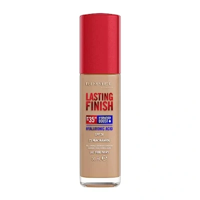 Image de Rimmel London Lasting Finish jusqu&#039;à 35h, 103 True Ivory, fond de teint, longue tenue, hydratant, formule vegan, couvrance totale, 30 ml