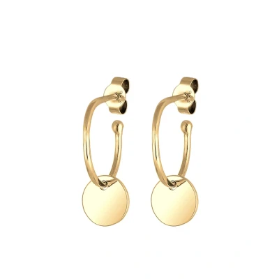 Image de Elli Basic Plate Trend Boucles d&#039;oreilles goldcoloured, Femme, Taille: One Size, Gold coloured