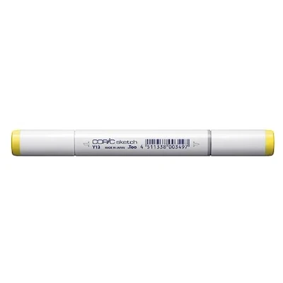 Image de COPIC Sketch Y13, Lemon Yellow, Twin Marker avec Une Pointe Moyenne et Pinceau