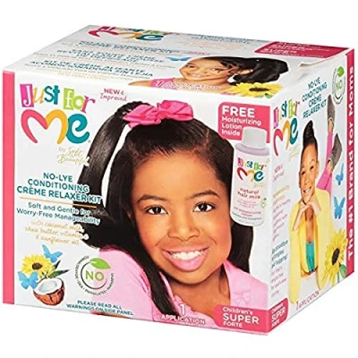 Image de Kit défrisant cheveux pour enfants Fort lait de coco, beurre karité et huile tournesol By Just for me