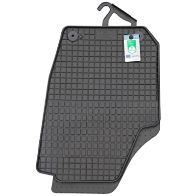 Image de Tapis de Sol En Caoutchouc Original Qualita Et Pieds 4 Pièces Noir Neuf