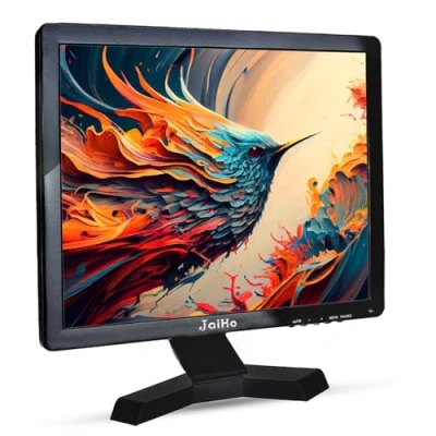 Image de JaiHo Écran PC 17 Pouces Moniteur HDMI 1280x1024 4:3 Couleur LCD Ecran avec HDMI/VGA/AV/BNC/USB pour Raspberry Pi Vidéo Ordinateur, Deux Haut Parleurs, VESA