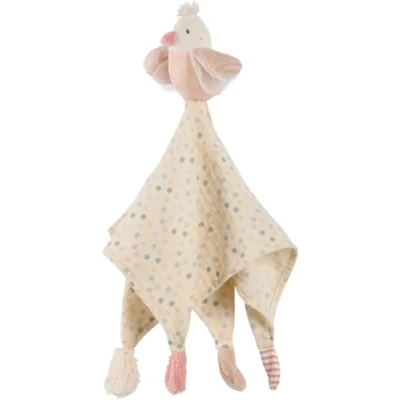 Image de Fehn Doudou Mousseline Oiseau Compagnon de Jeu, Aide à l&#039;endormissement et avec Coton Adorable Personnage Câliner Saisir pour Bébés Jeunes Enfants Partir 0+ Mois