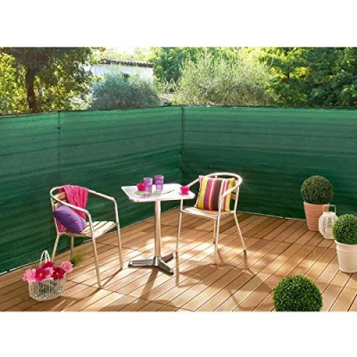 Image de Brise Vue tissée Supratex à boutonnière 1.5 x 5 m vert