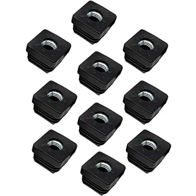 Image de Design61 Lot de 10 bouchons filetés carrés 30 x mm 2,0 avec filetage intérieur M10