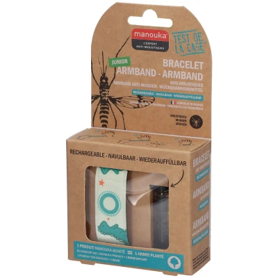 Image de Manouka Junior Bracelet Anti Moustiques Dinosaure