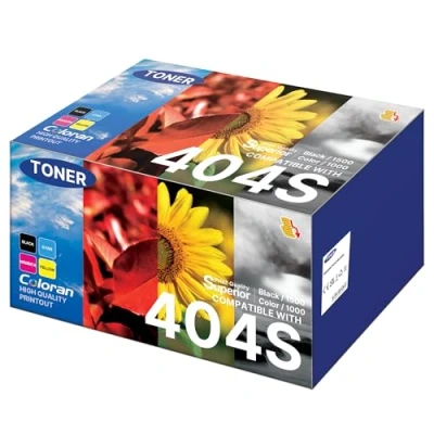 Image de 404C CLT P404C Pack de 4 Toner Compatible pour Samsung C480W Xpress C483W C430W C480FW C430 C480 C480FN K404S C404S M404S Y404S 404S Noir,Cyan, Jaune, Magenta