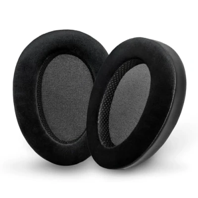 Image de Voarmaks Coussinets en mousse à mémoire de forme compatibles avec casque Hifiman Arya Ananda Edition XS X HE1000se HE1000 V2 Jade II (Elite Velour Hybride)