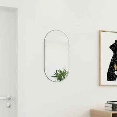 Image de vidaXL Miroir en verre sans cadre Minimaliste et polyvalent Parfait pour la chambre, le salon, dressing Augmente l&#039;espace luminosité de pièce Réflexion claire Facile à assembler