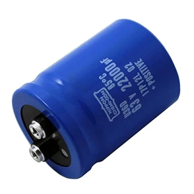 Image de Condensateur Elko radial 22000µF 63V électrolytique à visser jusqu&#039;à 85C 22000uF Electrolytic Capacitor from United Chemi Con