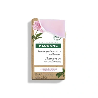 Image de Klorane Shampooing solide à la Pivoine 80 gr Pour tous types de cheveux