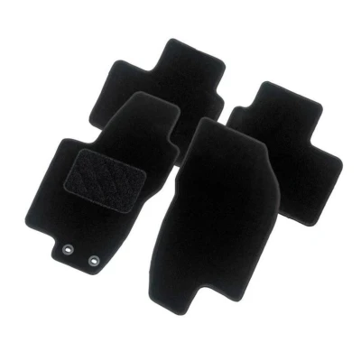 Image de AutoStyle TM KI559 Ensemble de tapis sol Textile avant et arrière noir