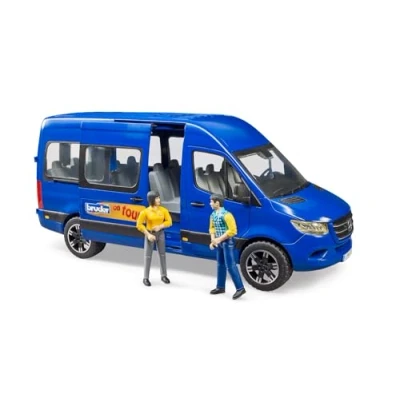 Image de bruder 02670 MB Sprinter Transfer avec chauffeur et passager, Véhicule, Bus, Camionnette, Figurine jouet