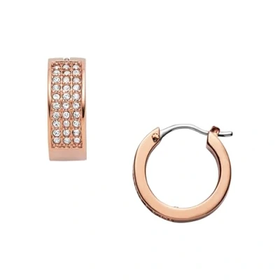 Image de Fossil Boucles D&#039;Oreilles Pour Femmes, En Acier Inoxydable 15.4mm X 5mm, JOF00169791