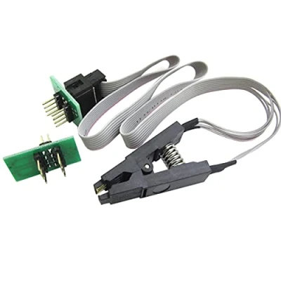 Image de WINGONEER® SOIC8 SOP8 pince de Test pour EEPROM 93CXX/25CXX/24CXX en circuit programmation + 2 adaptateurs