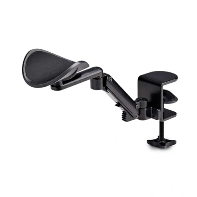 Image de StarTech.com Repose Bras Articulé Ergonomique pour Bureau, Support Réglable, Rotation à 360 Degrés, Installation par Serrage