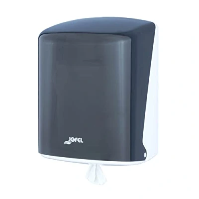 Image de Jofel Distributeur de rouleaux papier jusqu&#039;à 205mm mèche continue, rouleau spécial pour distribution centrale, hygiène maximale, boîtier ABS, Azure AG41400, Fumé