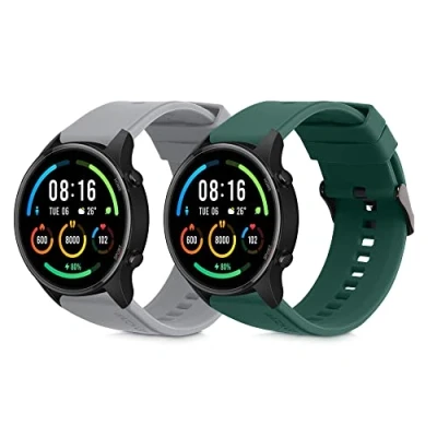 Image de kwmobile Bracelet Compatible avec Xiaomi Mi Watch Color Sport / S1 Active 2X de Rechange en Silicone pour Fitness Tracker