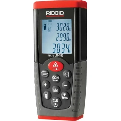 Image de RIDGID 36158 télémètre laser micro LM 100, numérique pour des relevés de température surface précis et rapides