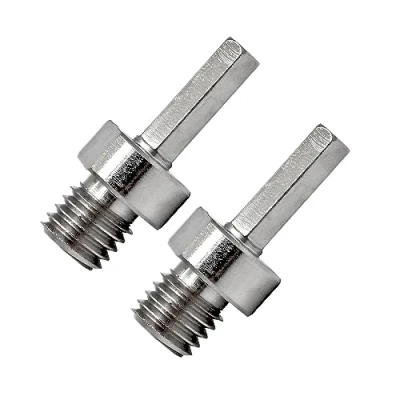 Image de Foret Diamant Adaptateur 2pièces M14 Filetage pour 10mm Tige Hexagonale Scie Cloche Perceuse Main SANLEETEK