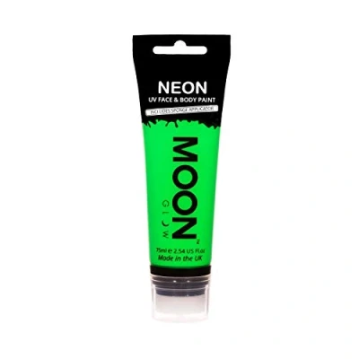 Image de Moon Glow Supersize Neon UV Peinture visage et corps avec applicateur éponge, Vert foncé, 75 ml