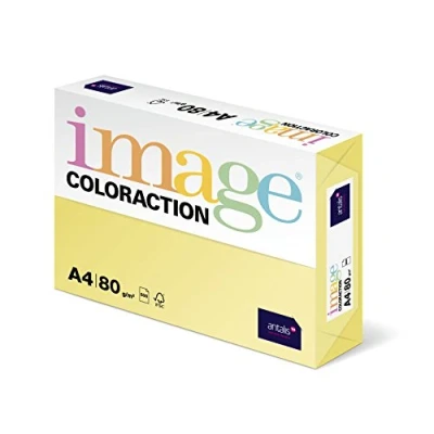 Image de Image Coloraction Papier de couleur Jaune Desert 80 g/m² A4 Ramette 500 feuilles