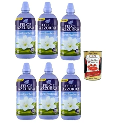 Image de Felce Azzurra Adoucissant concentré Parfum incomparable, 41 lavages, 3 x 1025 ml + Italian Gourmet polpa 400 g