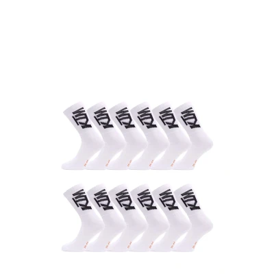 Image de KTM LOT DE 12 Paires PACK Chaussettes, Homme, Taille: 43 46, Blanc