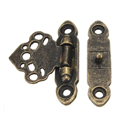 Image de 12 Decor de laiton Antique boite en bois fermoirs verrouillage + Vis