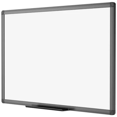 Image de VIZ PRO Tableau blanc magnétique effaçable à sec 90 x 60 cm A1 avec cadre en aluminium noir et porte stylos