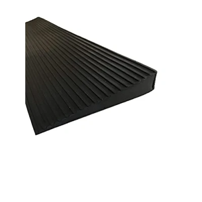Image de Identités, Rampes seuil en Caoutchouc, Pas de Déformation, Anti Dérapant, Chute, Poids Supporté Max 250 kg, Découpe Sur Mesure, Facile À Installer, Largeur 90 cm, Hauteur 15 mm, Profondeur 140 mm
