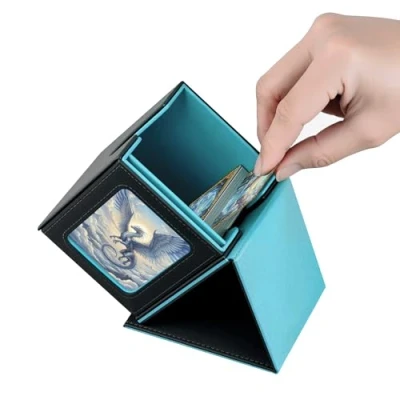 Opbergen 300 Kaarten Wigearss Deck Box Pour MTG, Boîte De Rangement Jusqu'à 100 Cartes, PU Pokémon Kaarten Box