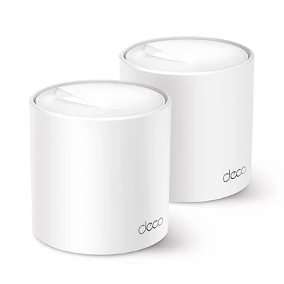 Image de TP Link Deco WiFi 6 Mesh AX3000Mbps X50(2 pack), Système pour Toute la Maison, Couverture de 410㎡, Installation Facile, Contrôle Parental, Compatible avec toutes les Box Fibre