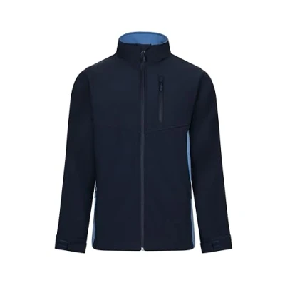 Image de VELILLA Blouson Soft Shell Bicolore, Bleu Marine et Ciel, M Mixte