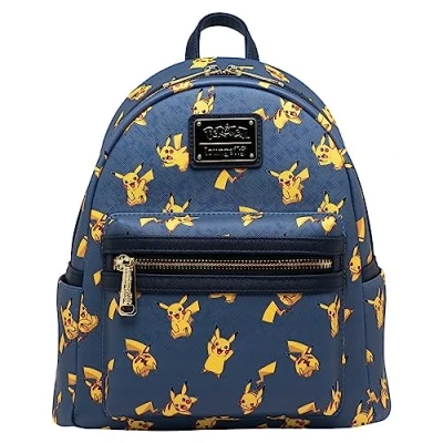Image de Loungefly Pokemon Pikachu Sac dos imprim int gral pour femme, multicolore, One Size, Pmbk0206