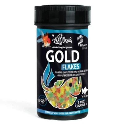 Image de Haquoss Goldflake Nourriture en copeaux pour Poissons Rouges 250 ml/38 g