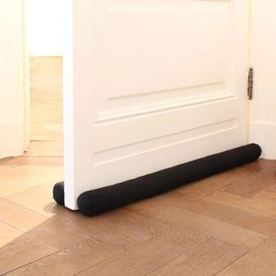 Image de Rori Boudin de porte double 70 cm pour portes protection Noir contre la traction et le bruit rond Différentes tailles