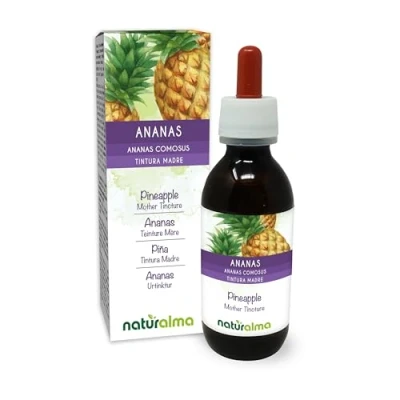 Image de Ananas (Ananas comosus ou A. sativus) tiges des fruits Teinture Mère sans alcool Naturalma Extrait liquide gouttes 100 ml Complément alimentaire Végétalien végan