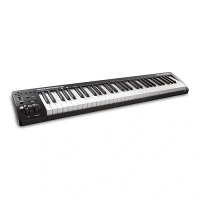 Image de M Audio Keystation 61MK3 Clavier MIDI USB 61 Touches Semi Lestées, Commandes Paramétrables, Molettes Pitch/ Modulation, Connexion Plug And Play (Mac/PC) et Logiciel de Studio
