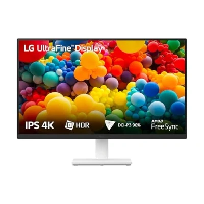 Image de LG 27US500 Moniteur 27&quot; 4K, IPS, 3840x2160, HDR 10, DCI P3 90%, 60Hz, 5ms (GtG), FreeSync, HDMI 2.0, DisplayPort, sorties casque, mode lecteur, Flicker Safe, Blanc
