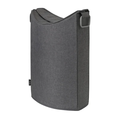 Image de blomus RISCO LOUNGE Panier à linge, couvercle rabattable, design fin et intemporel, 65 l, couleur gris acier (69255)