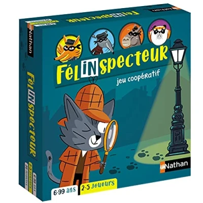 Image de Nathan Félinspecteur Jeu de société coopératif pour Les Enfants à partir 6 Ans 2 4 Joueurs Multicolore 31310