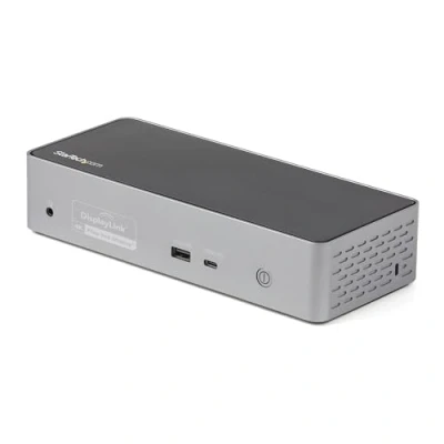 Image de StarTech.com Dock USB C Mini avec Hub HDMI 1x Type &amp; 3x A, Ethernet, Audio Docking Station DP d&#039;Accueil Universelle pour 4 Écrans (DK31C4DPPDUE)
