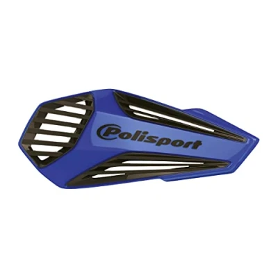Image de POLISPORT 8308400007 Protège mains MX AIR 1 point de fixation Style en plastique avec kit montage inclus compatible tous les modèles enduro/mx/atv couleur bleu/noir