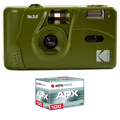 Image de KODAK Appareil Photo Rechargeable M35 35mm Capturez l&#039;instant avec Style et facilité grâce à cet Rechargeable, l&#039;allié idéal pour des Souvenirs en Rose.