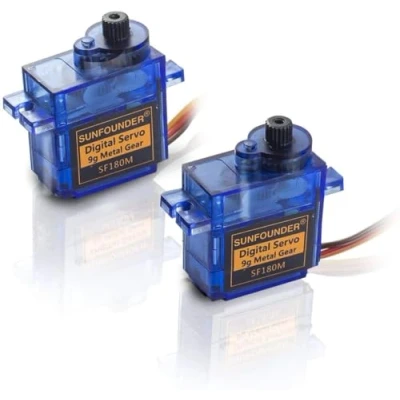 Image de SunFounder 9g Metal Servo Gear RC Robot SF180M Digital Half Semi Micro Motor Helicopter Airplane Boat Control 2pack