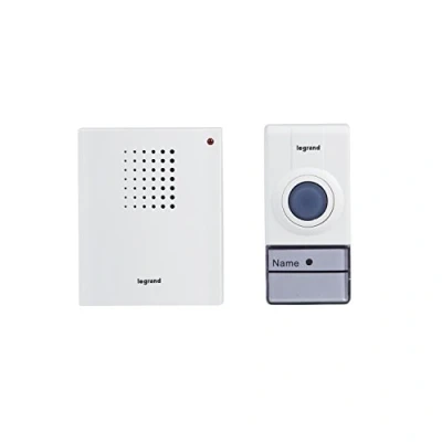 Image de Legrand 094250 Set de sonnette sans fil, blanc, 50 m