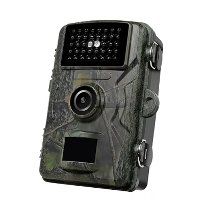 Image de Caméra de chasse avec vision nocturne, déclencheur chaleur et mouvement, résolution Full HD 1080p (1920 x 1080 (16:9)@30 fps), protection IP66, champ détection infrarouge grand angle 90